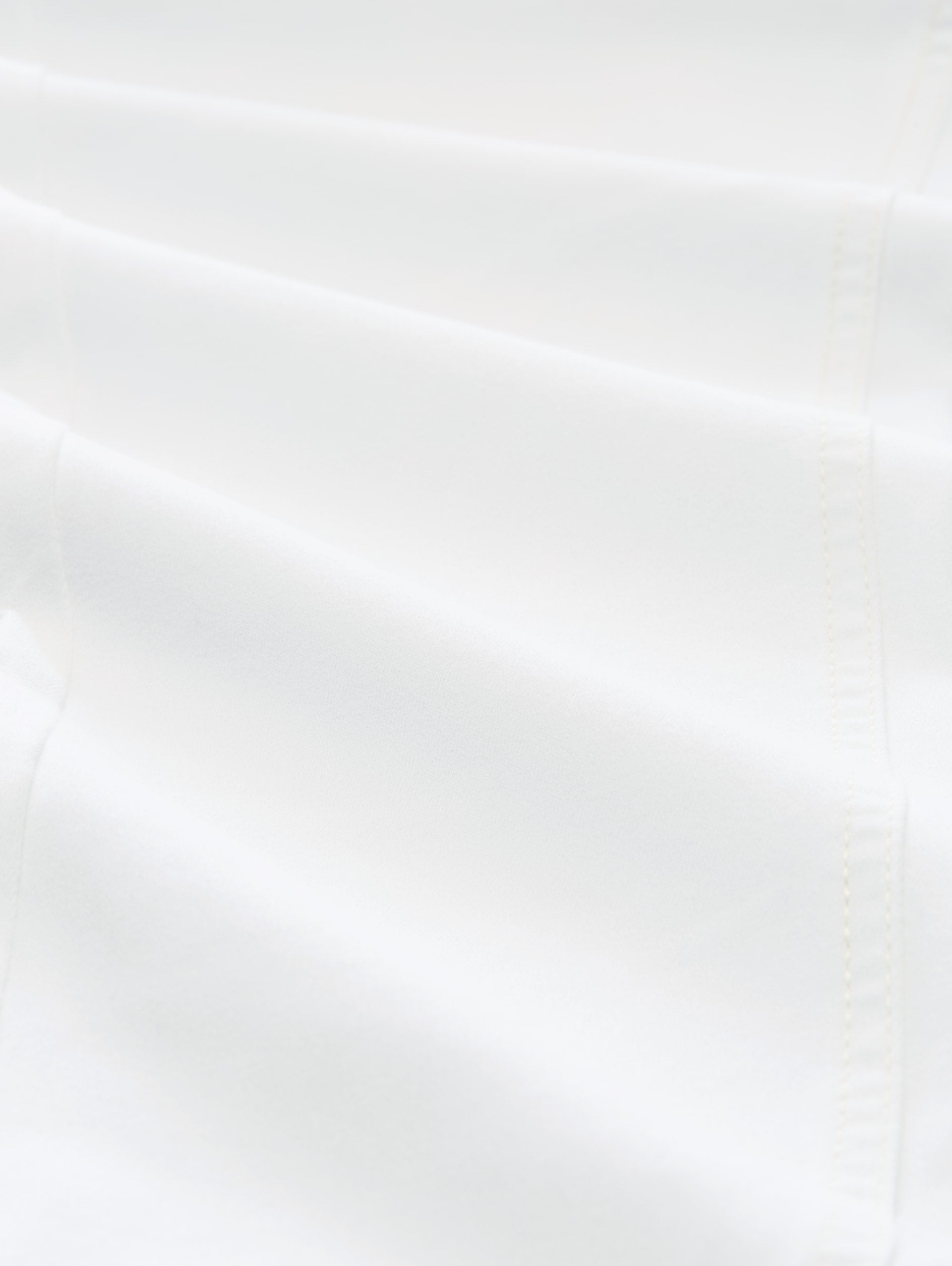 Tom Tailor Tapered Relaxed Trousers White Cotton Blend